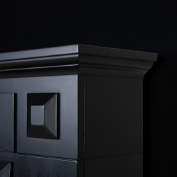 Cheminée électrique - Vernazza - 1800 W avec effet flamme réaliste, chauffage 17 à 27 °C - Bluetooth Wi-Fi - DLC Home