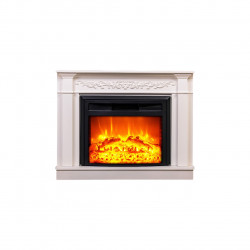 Cheminée électrique - Torino - 1800 W avec effet flamme réaliste, chauffage 17 à 27 °C - Bluetooth Wi-Fi - DLC Home