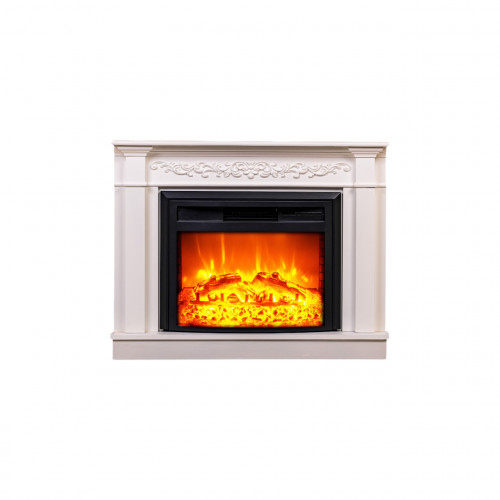 Cheminée électrique - Torino - 1800 W avec effet flamme réaliste, chauffage 17 à 27 °C - Bluetooth Wi-Fi - DLC Home