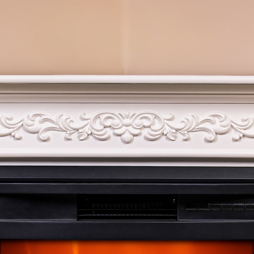 Cheminée électrique - Torino - 1800 W avec effet flamme réaliste, chauffage 17 à 27 °C - Bluetooth Wi-Fi - DLC Home