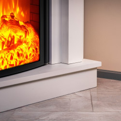 Cheminée électrique - Torino - 1800 W avec effet flamme réaliste, chauffage 17 à 27 °C - Bluetooth Wi-Fi - DLC Home