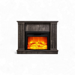 Cheminée électrique - Irony - Urban 1800 W avec effet flamme réaliste, chauffage 17 à 27 °C - Bluetooth Wi-Fi - DLC Home