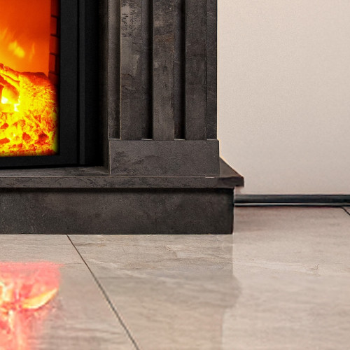 Cheminée électrique - Irony - Urban 1800 W avec effet flamme réaliste, chauffage 17 à 27 °C - Bluetooth Wi-Fi - DLC Home