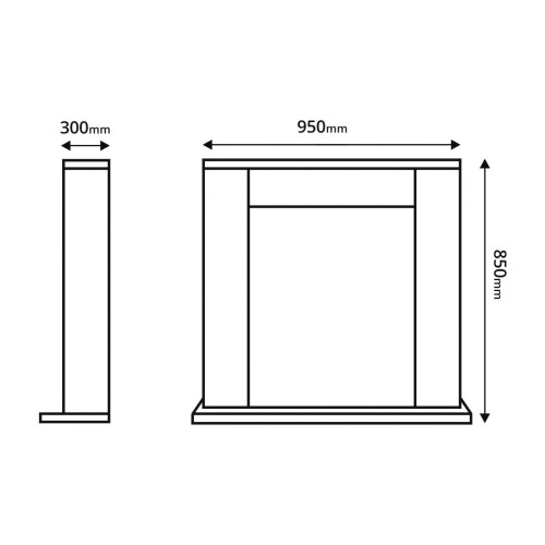 Cheminée électrique sur pied – Agnes Wengé & Meridian – 2000 W – flamme orange – style classique - ArtFlame