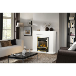 Cheminée électrique sur pied – Agnes blanc & Meridian – 2000 W – flamme LED orange – style classique - ArtFlame