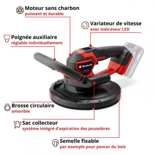 Ponceuse murale sans fil TP-DWS 18/225 Li BL Solo RECONDITIONNE - EINHELL 