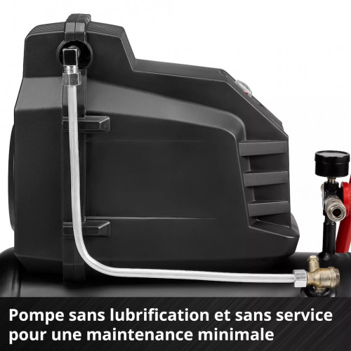 Compresseur d’air – TC-AC 190/24/8 I OF – 1100 W – Cuve 24 L – 8 bar – Moteur à induction – Pompe sans lubrification RECONDITION - EINHELL 