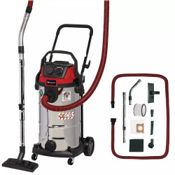 Aspirateur eau/poussière TE-VC 2340 SACL - 1200W - cuve inox 40L - prise synchro - filtre classe L RECONDITIONNE de marque EINHELL , référence: J9362700