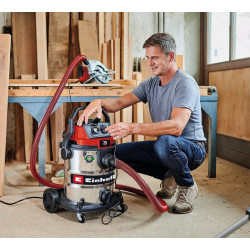 Aspirateur eau et poussières – TE-VC 2580 SACL – 1100 W – Cuve inox 25 L – Filtre HEPA – Classe L RECONDITIONNE - EINHELL 