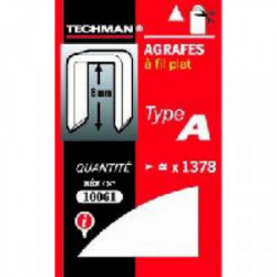 Agrafes 8 mm - type A de marque TECHMAN, référence: B1477300