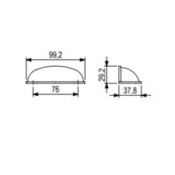 Poignée de meuble Loka nickel brossé - Sans marque