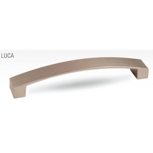 Poignée de meuble Luca 160 imitation inox + vis - Sans marque