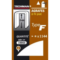 Agrafes 8 mm - type F - TECHMAN