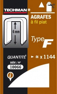 Agrafes 8 mm - type F