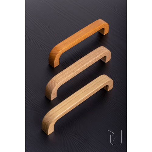 Poignée de meuble Metra 128 hetre vernis + vis - Sans marque