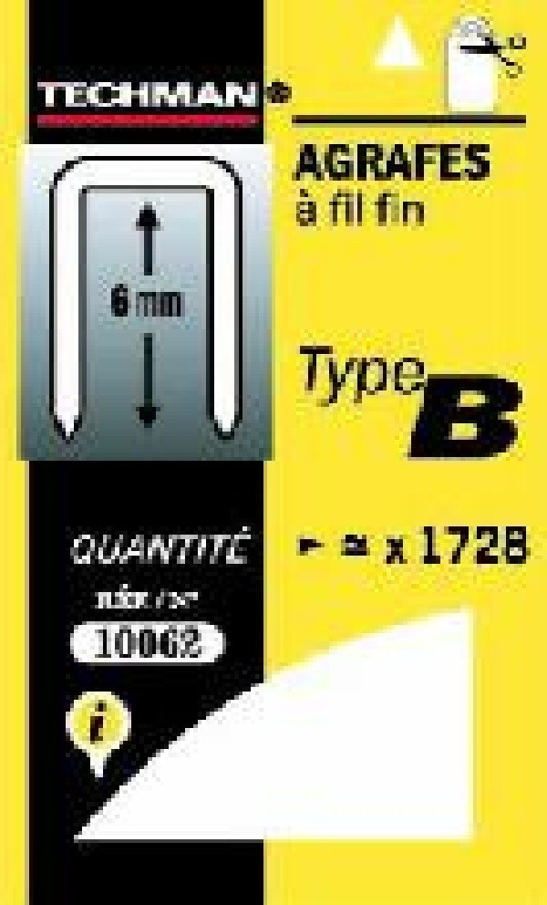 Agrafes 10 mm - type B