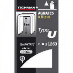 Agrafes 10 mm - type U de marque TECHMAN, référence: B1479600