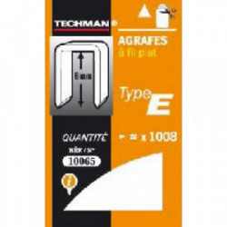 Agrafes 10 mm - type E de marque TECHMAN, référence: B1479800