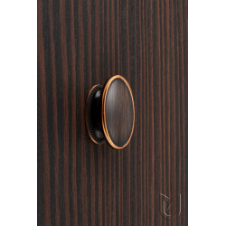 Poignée de meuble Tomo 96 cuivre ancienne foncée - Sans marque