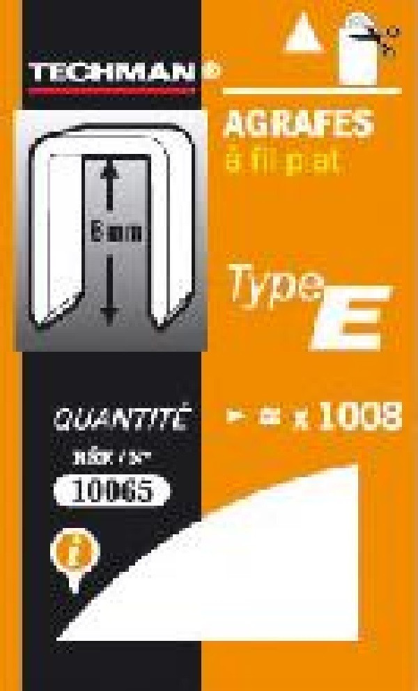 Agrafes 12 mm - type E