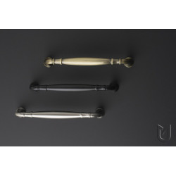 Poignée de meuble Turia 128 nickel brossé + vis - Sans marque