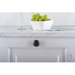 Poignée de meuble Turia 128 nickel brossé + vis - Sans marque