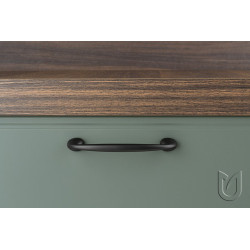 Poignée de meuble Uroso 96 nickel mat + vis - Sans marque