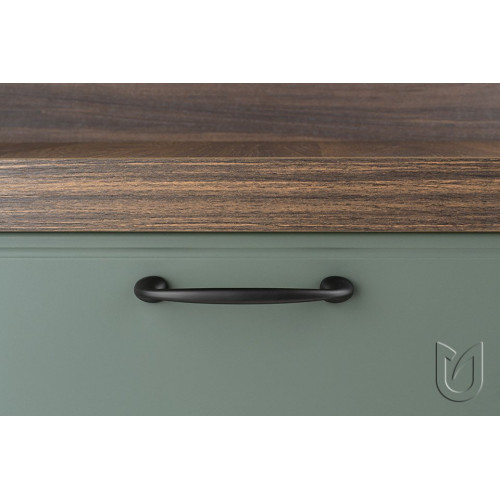 Poignée de meuble Uroso 96 nickel mat + vis - Sans marque