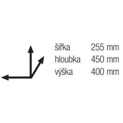 Trieur à déchets Linea 224DM pour porte 300mm 1x30l - Sans marque
