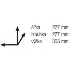 Trieur à déchets Linea 272 400mm 1x13l surface inox - Sans marque