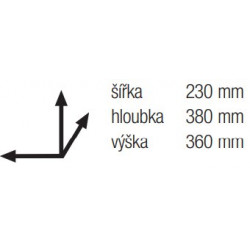 Trieur à déchets Linea 280 300mm 1x16l gris - Sans marque