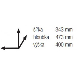 Trieur à déchets Linea 290DM pour porte 400mm 2x21l - Sans marque
