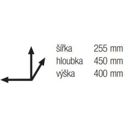 Trieur à déchets Linea 223 300mm 3x10l gris - Sans marque