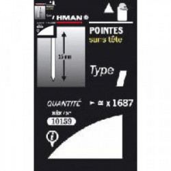 Pointes 19 mm - type I - TECHMAN