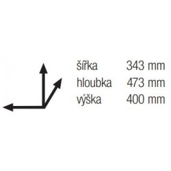 Trieur à déchets Linea 290 400mm 2x21l - Sans marque