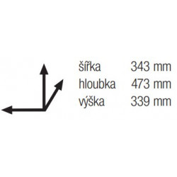 Trieur à déchets Linea 291 400mm 2x16l - Sans marque