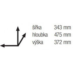 Trieur à déchets Linea 503 450mm 2x16l - Sans marque