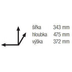 Trieur à déchets Linea 516 450mm 2x16l - Sans marque