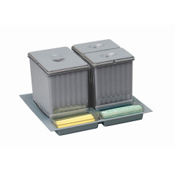 Trieur à déchets Sistema 901 600mm 1x16l+2x7,5l de marque Sans marque, référence: B9391500