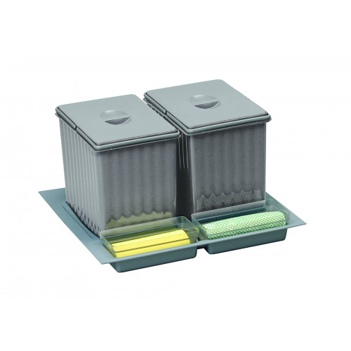 Trieur à déchets Sistema 901/2 600mm 2x16l - Sans marque