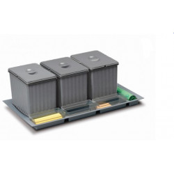 Trieur à déchets Sistema 902/3 900mm 3x16l de marque Sans marque, référence: B9391700