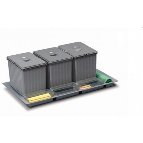 Trieur à déchets Sistema 902/3 900mm 3x16l - Sans marque