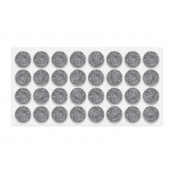 Glissière pour pied de meuble a coller feutre diametre 25mm gris - Sans marque