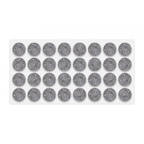 Glissière pour pied de meuble a coller feutre diametre 25mm gris - Sans marque