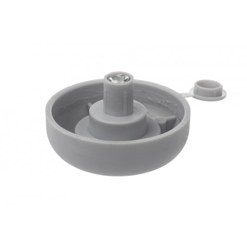 Glissière pour pied de meuble avec rectification hauteur 17mm gris - Sans marque