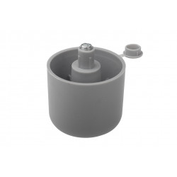 Glissière pour pied de meuble avec rectification hauteur 42mm gris de marque Sans marque, référence: B9395700