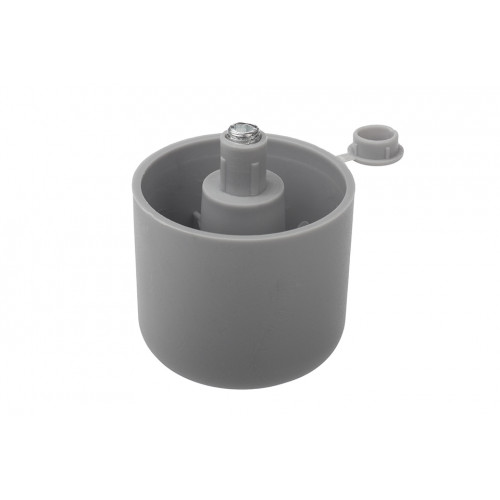 Glissière pour pied de meuble avec rectification hauteur 42mm gris - Sans marque