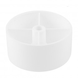 Glissière pour pied de meuble vis diametre 50mm blanc - Sans marque