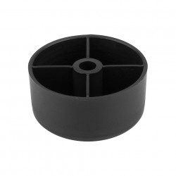 Glissière pour pied de meuble vissable O 50mm noir - Sans marque