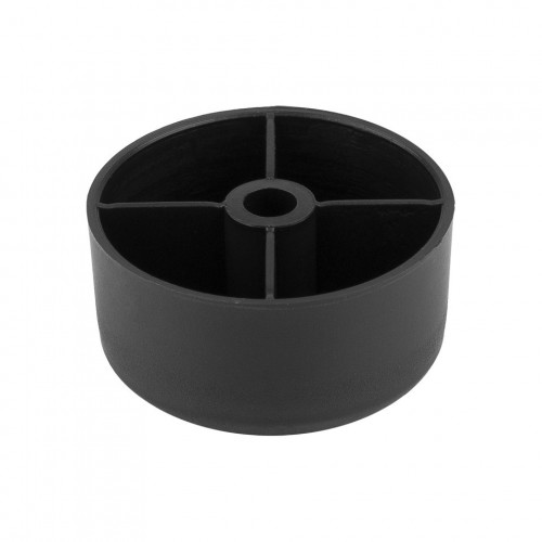 Glissière pour pied de meuble vissable O 50mm noir - Sans marque